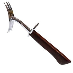 Nutbrown Safety Clawfork Carving Assistance Double Sided Fork Utensil